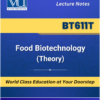 BT611T Food Biotechnology Theory book cover from VU Bookshop