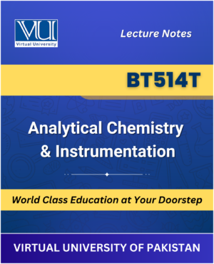 BT514T Analytical Chemistry Instrumentation Theory book cover from VU Bookshop