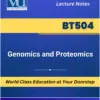 BT504 Genomics and Proteomics textbook cover available at VU Bookshop