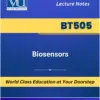 BT505 Biosensors textbook cover available at VU Bookshop
