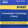 VU BT612T Fermentation Technology Theory Book cover image for Virtual University students