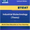 VU BT614T Industrial Biotechnology Theory Book cover image for Virtual University students