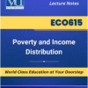 ECO615 Poverty and Income Distribution book cover from VU Bookshop