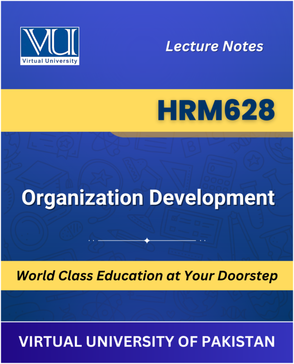 VU HRM628 Organization Development Book cover image for Virtual University students