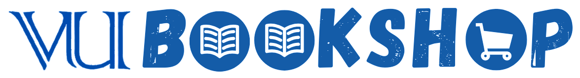 Official vertical blue logo of VU Bookshop representing Virtual University’s online bookstore