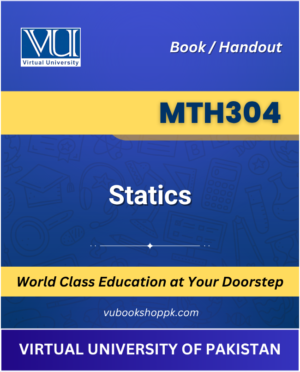 VU MTH304 Statics Book cover image for Virtual University students