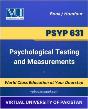 PSYP631 – Psychological Testing and Measurements